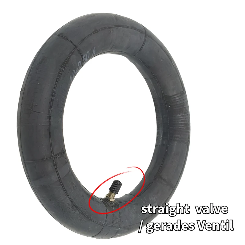 Schlauch 10x2.5 gerades Ventil 2er Set für E-Scooter