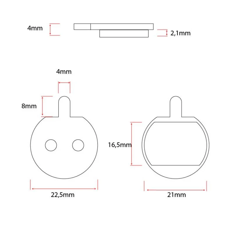 Bremsbelag mechanisch für Hitway BK6S 2er Set Aftermarket