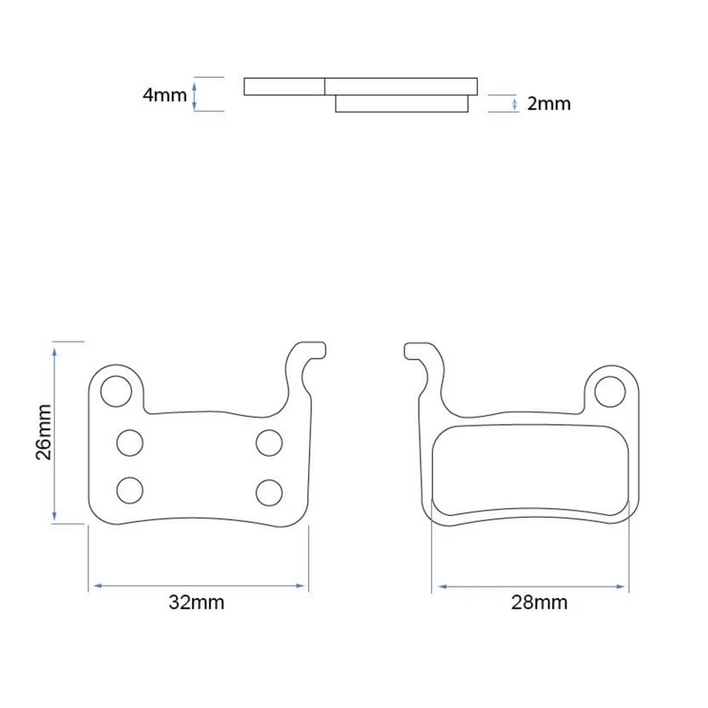 Bremsbelag Semi Metall für Egret EY! 1 2er Set Aftermarket