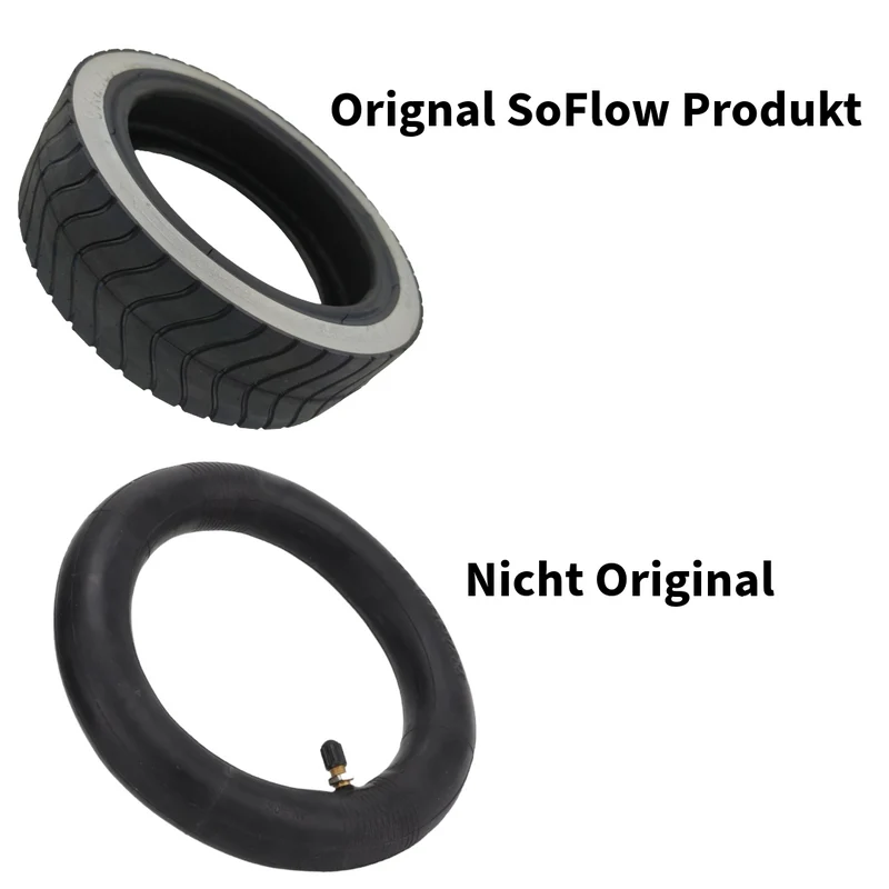 SoFlow Reifen Schlauch Set Original Reifen 9x2,125 Schlauch SO One