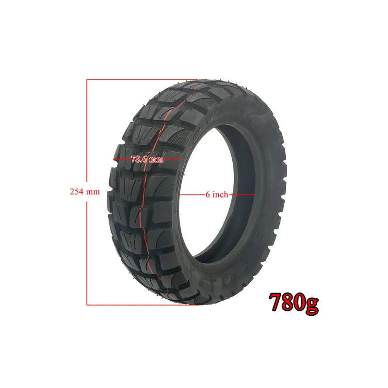 Set 255x80 Tuovt Off-Road Reifen mit 10x2.5 90/90° Ventil Schlauch