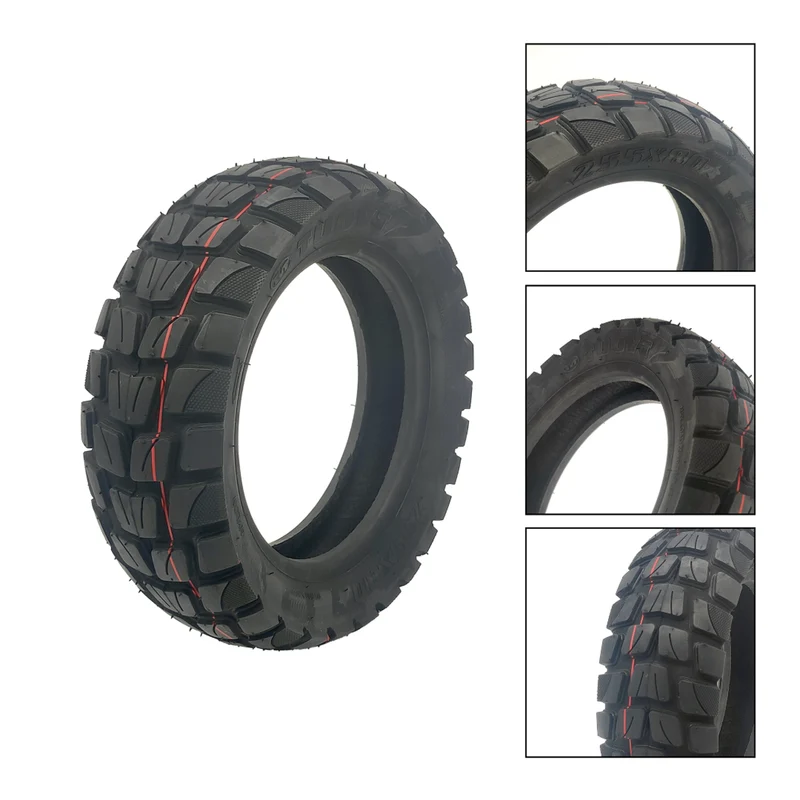 Set 255x80 Tuovt Off-Road Reifen mit 10x2.5 90/90° Ventil Schlauch