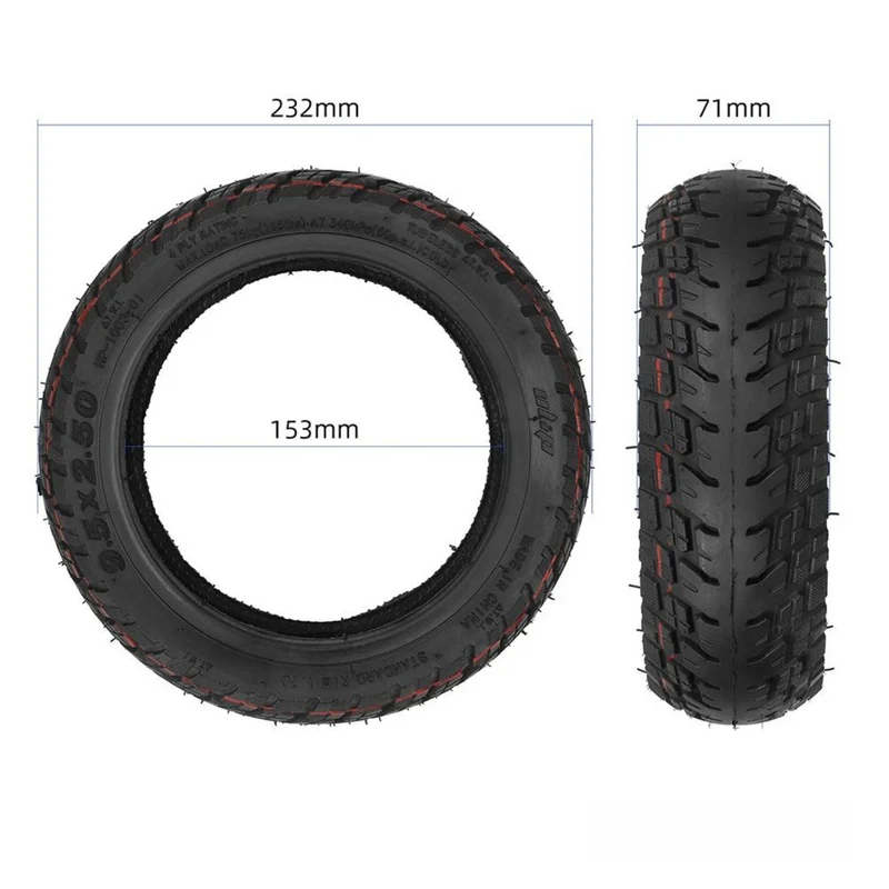 Niu KQi3 Reifen 9,5x2,5 Tubeless für Niu KQi3 Sport KQi3 Pro KQi3 Max Neu Ulip