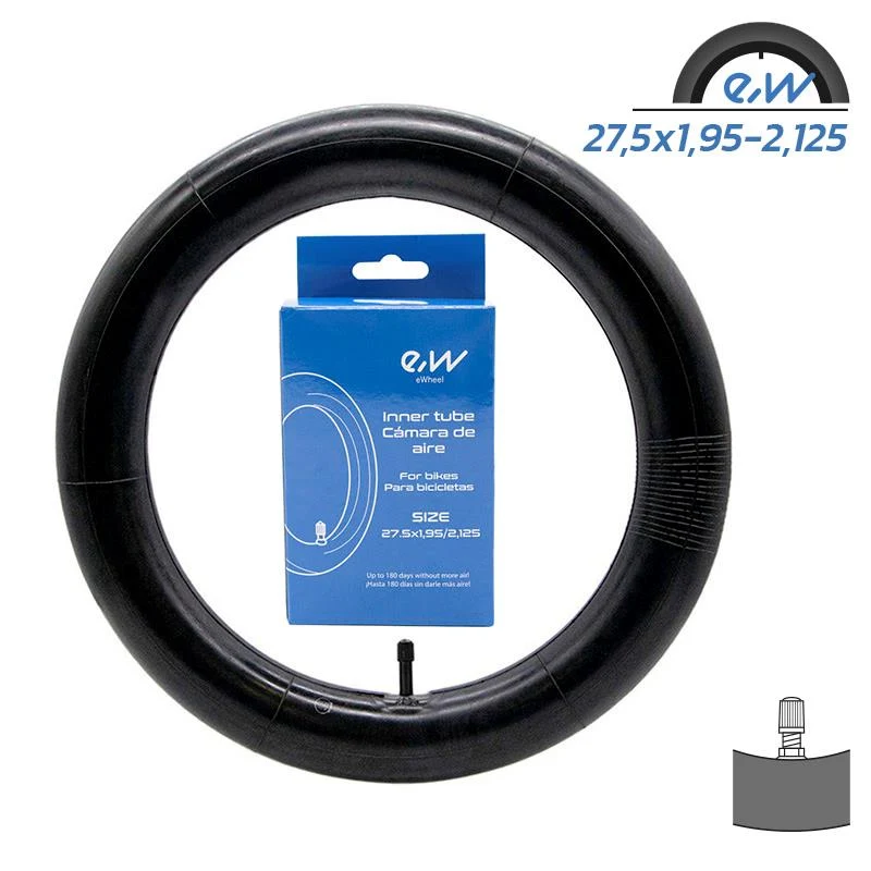 2x Schlauch 27.5x1.95-2.125 Zoll Schrader-Ventil für E-Bike / Fahrrad