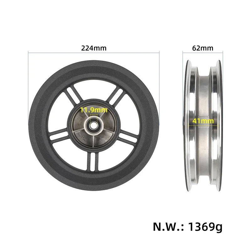 Original Felge ohne Trommelbremse für Xiaomi Electric Scooter 5 Plus