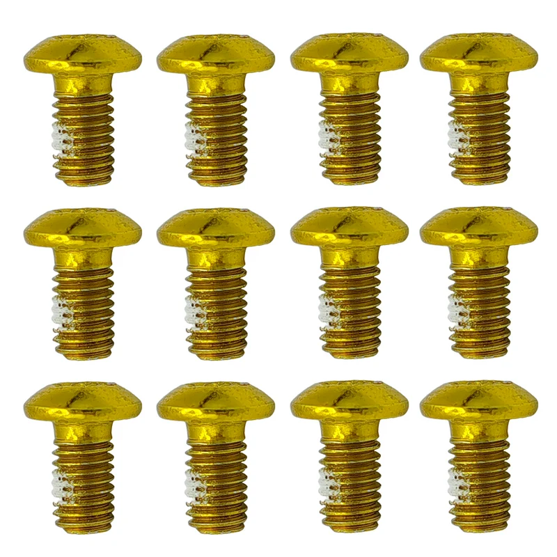 Torx Schrauben gold eloxiert mit Schraubensicherung für Bremsscheibe 12 Stück Aftermarket