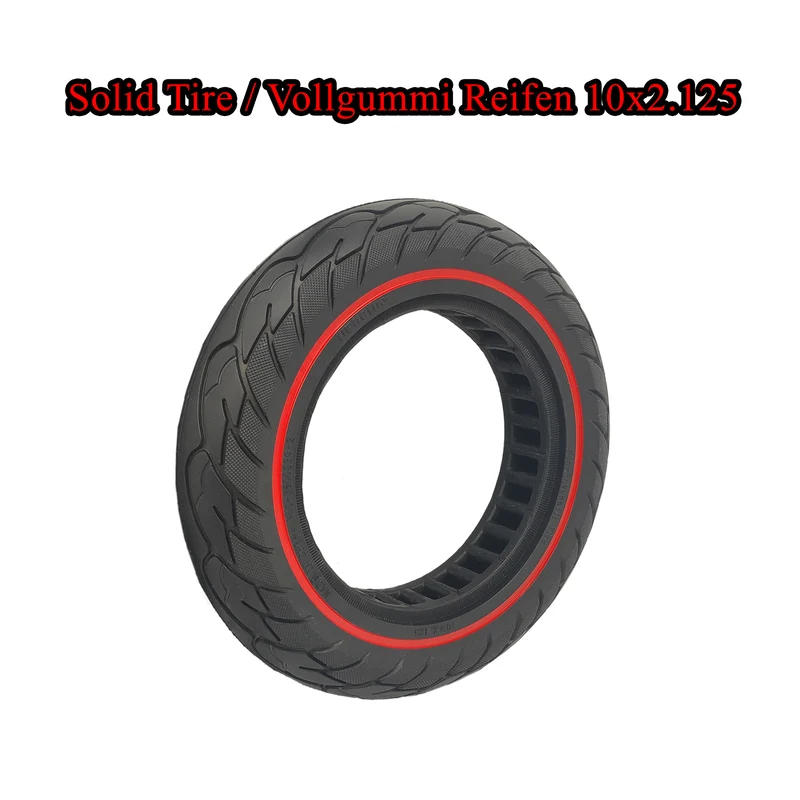 10x2.125 Vollgummi Reifen Rot/Schwarz Nendong