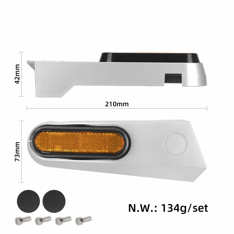 Original Hinterrad Abdeckung Set mit Reflektor & Schrauben für Xiaomi 5 Pro