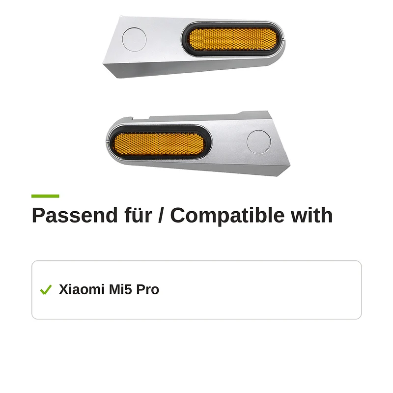 Abdeckungen mit Reflektoren hinten für Xiaomi Mi5 Pro + 4 Schrauben
