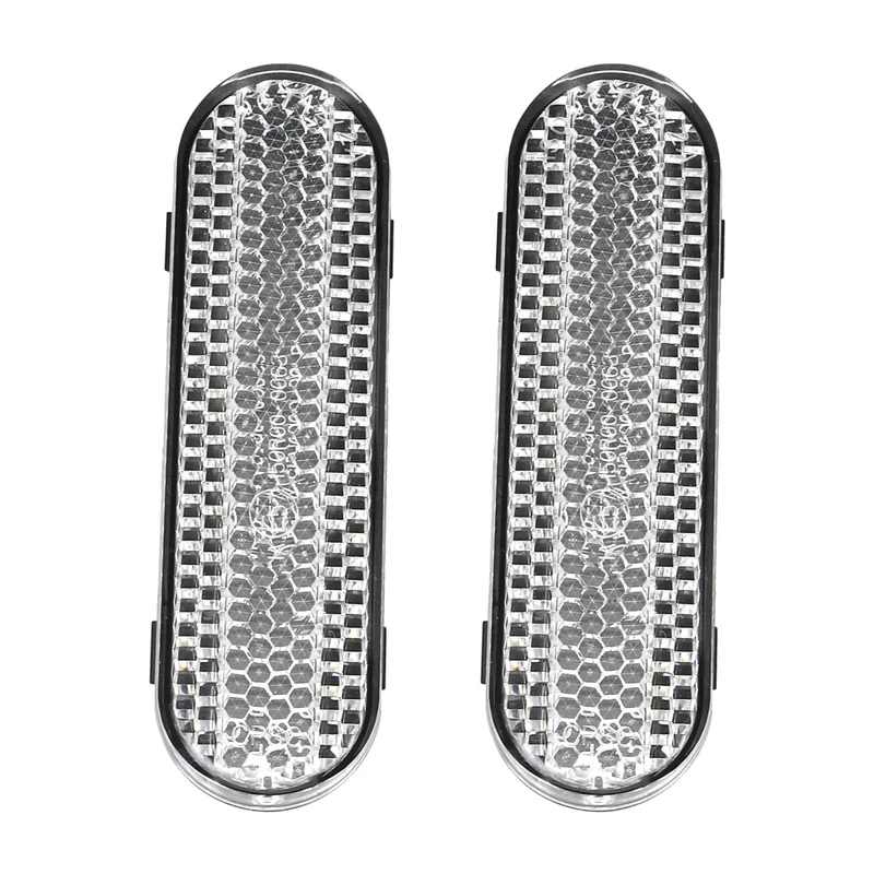 2x Silber Reflektor Vorn für Xiaomi Scooter 5 Plus