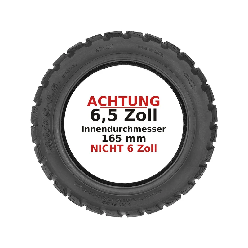 10 Zoll Offroad Reifen 80/65-6.5 Mantel für E-Scooter