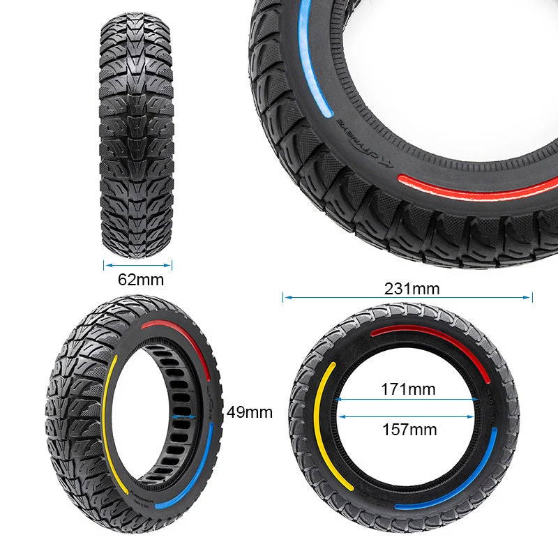 Vollgummi Reifen 10x2.5-7 für Xiaomi 4 Pro Gen1 Aftermarket