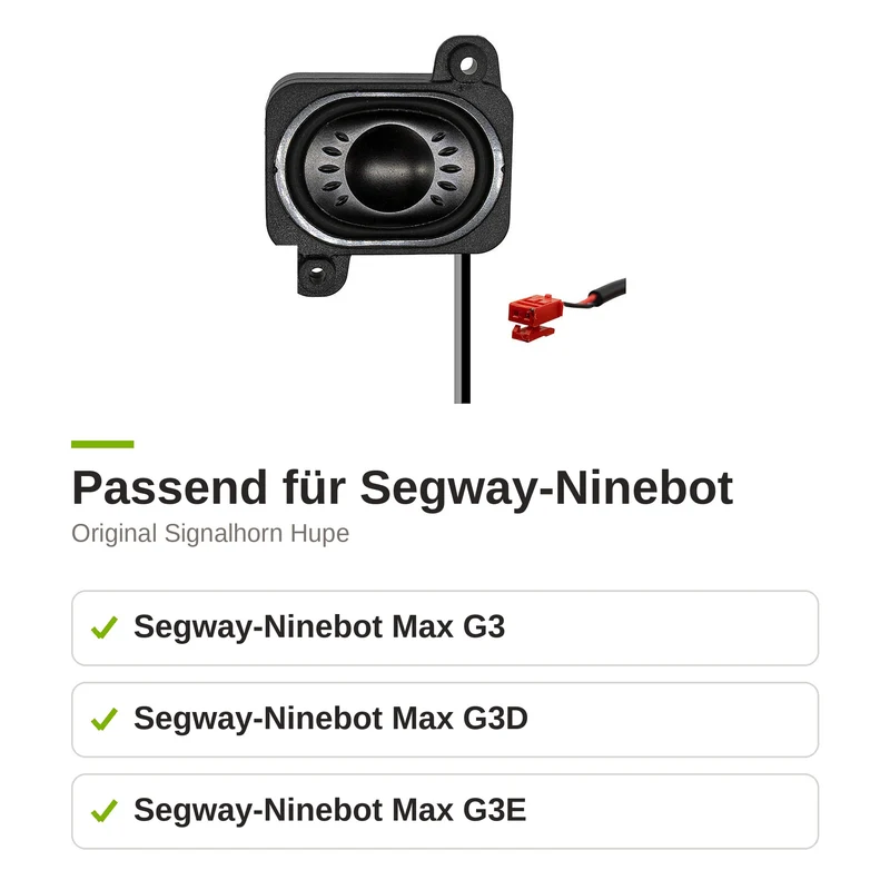 Original Hupe Claxon Signalhorn für Segway Ninebot Max G3 G3D E-Scooter