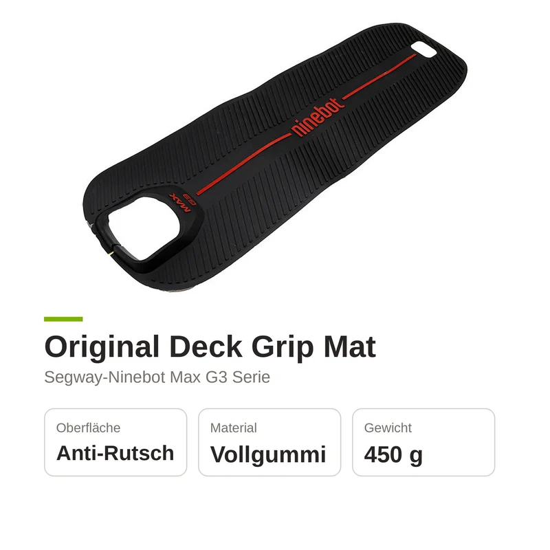 Original Deckmatte Trittbrett Gummimatte für Segway Ninebot Max G3 G3D E-Scooter