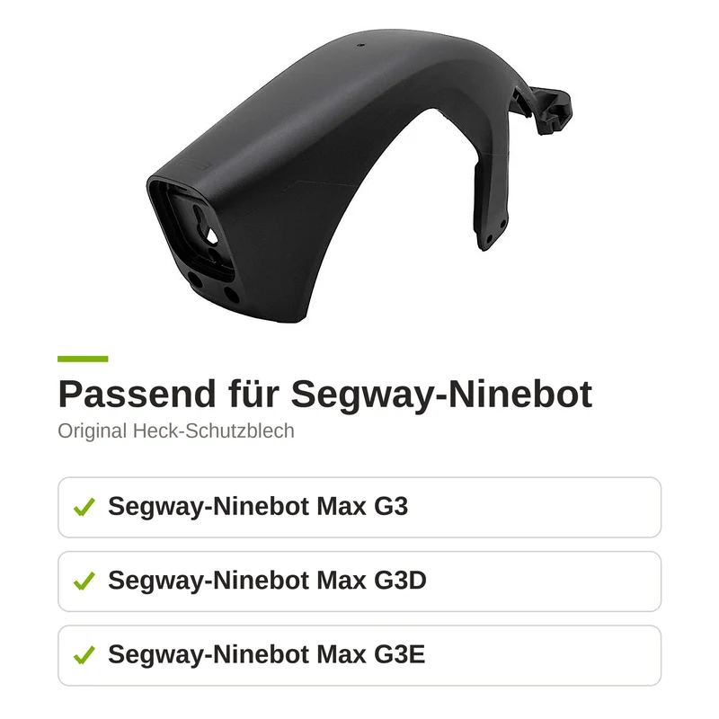 Original Schutzblech hinten Fender für Segway Ninebot Max G3 G3D G3E E-Scooter