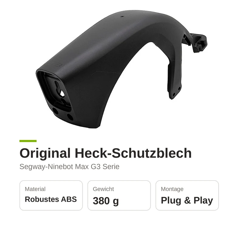Original Schutzblech hinten Fender für Segway Ninebot Max G3 G3D G3E E-Scooter