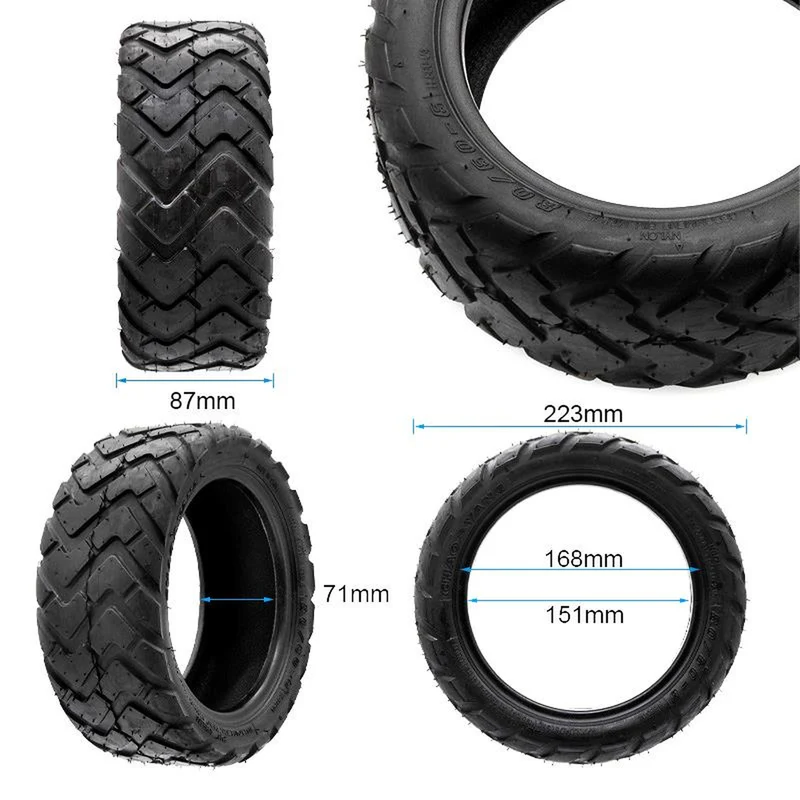 Tubeless Reifen 80/60-6 mit Ventil für FLJ C11 / T11 E-Scooter Chaoyang