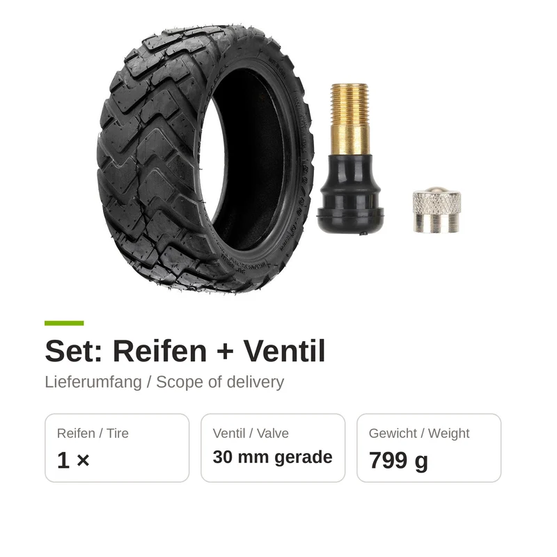 RCB D5 Chaoyang Tubeless Reifen 80/60-6 mit Ventil Set Aftermarket