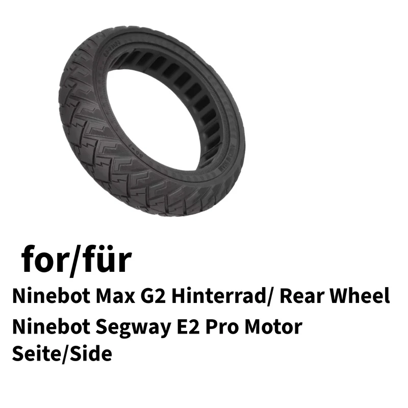 Ninebot E3 Pro Vollgummireifen Hinterrad 60/65-6.9 Schwarz ULIP