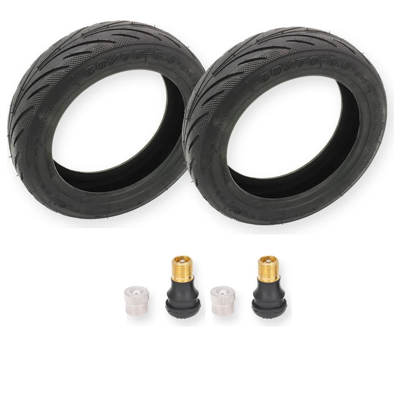 Yuanxing 60/70-6.5 Tubeless Reifen mit Gel – 2er Set + 2 Ventile