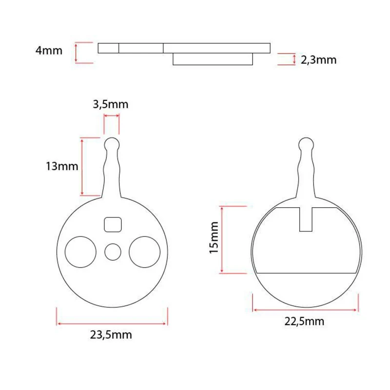 Bremsbeläge Semi-Metall 2 Paar für TANKE TB-300 vorne + hinten