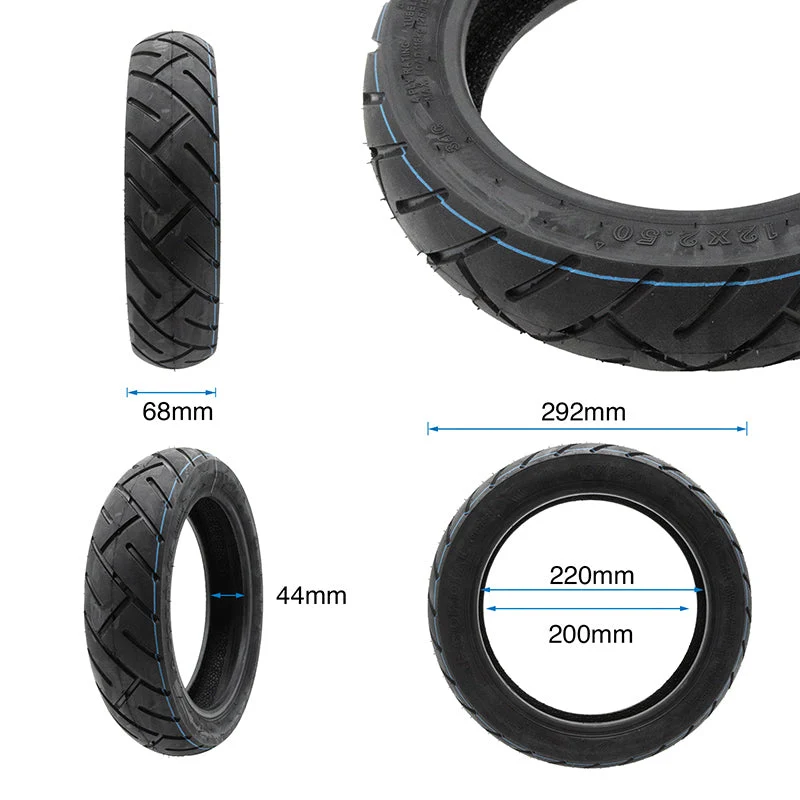 Tubeless Reifen 12x2.5-8 Cityroad mit Ventil für Xiaomi Electric Scooter 6 Max