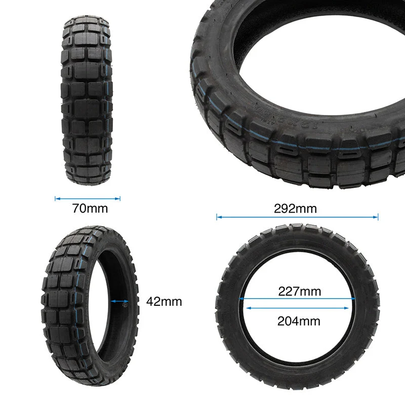 Tubeless Reifen 12x2.5-8 Offroad mit Ventil für Xiaomi Electric Scooter 6 Pro