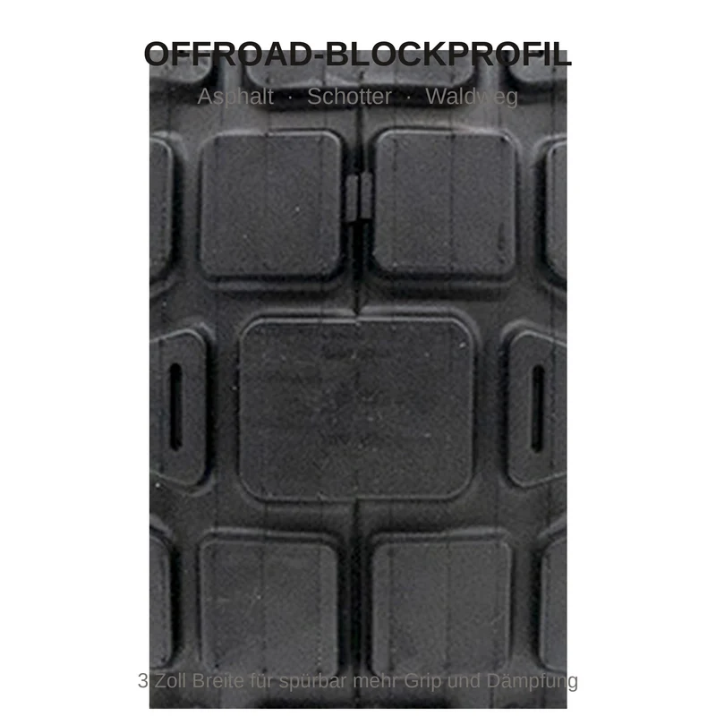 Tubeless Reifen 12x3.0-8 Offroad mit Ventil für Xiaomi Electric Scooter 6 Ultra