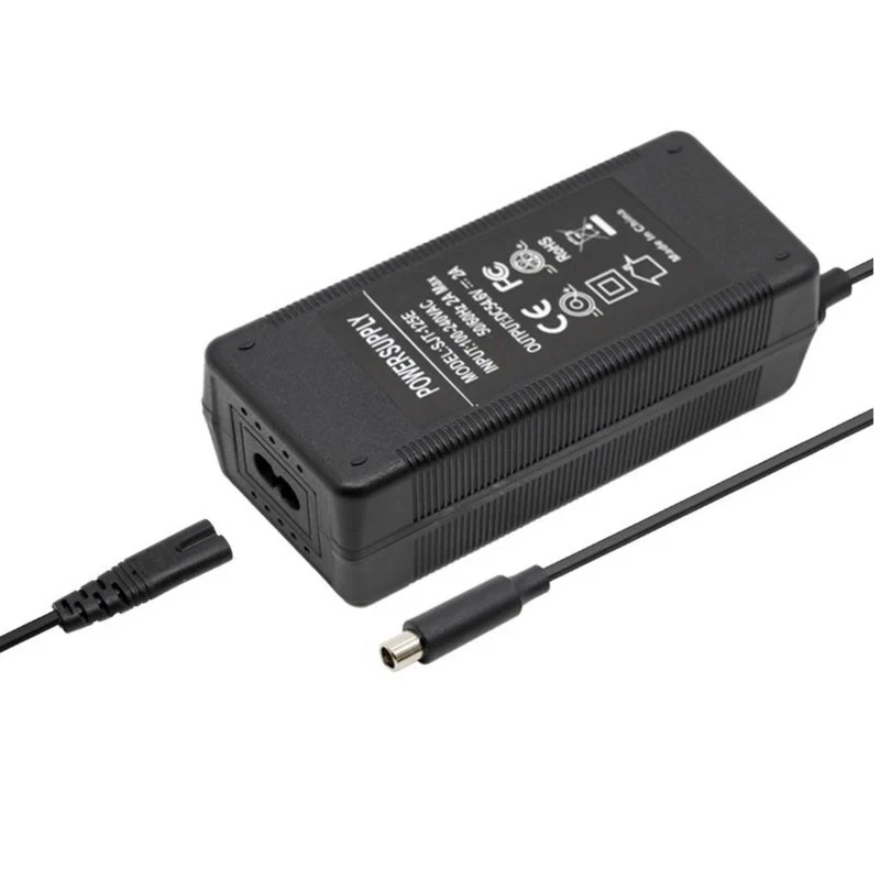 Ladegerät Netzteil 54.6V 2A 8mm RCA Anschluss mit Netzkabel