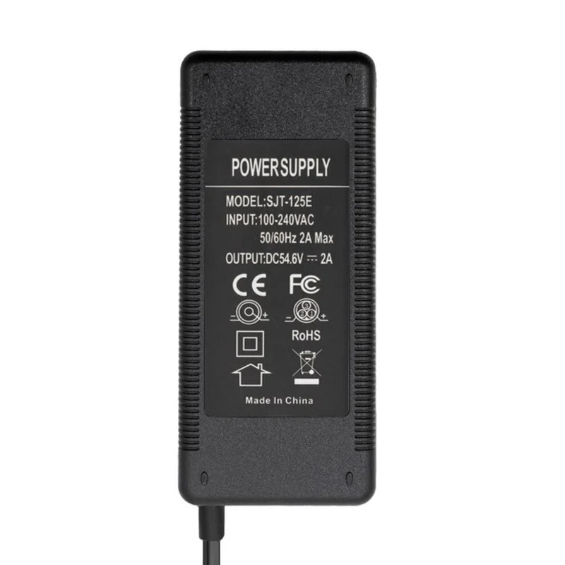 Ladegerät Netzteil 54.6V 2A 8mm RCA Anschluss mit Netzkabel
