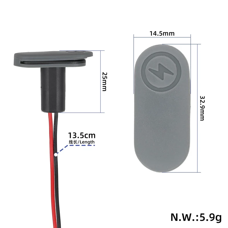 Original Ladeanschluss mit Silikonabdeckung für Xiaomi Electric Scooter 6
