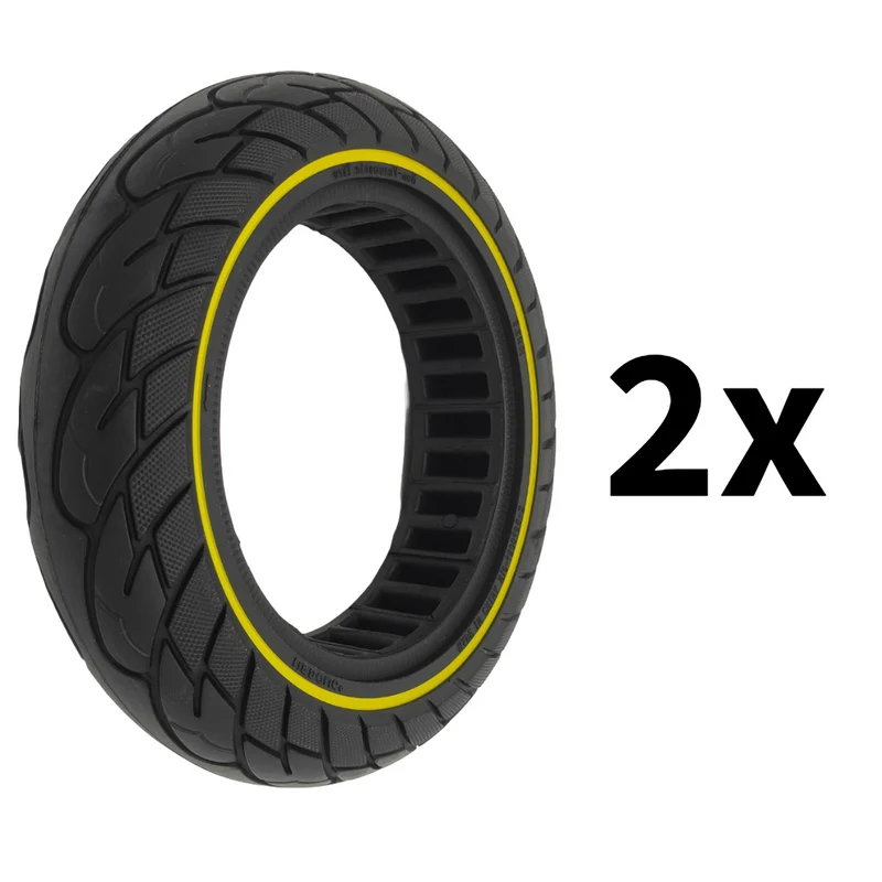 Vollgummi Reifen Gelb Vorne für Ninebot Max G2D G2E G2 Aftermarket