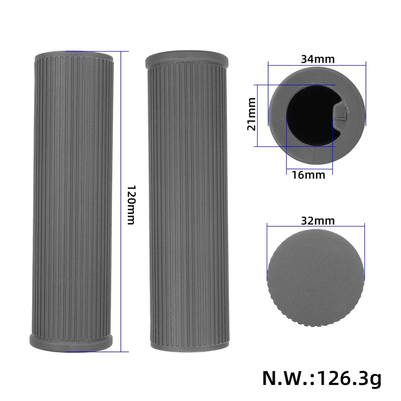 Lenkergriffe grau für Xiaomi 4 Lite Gen2 1 Paar Originalteil