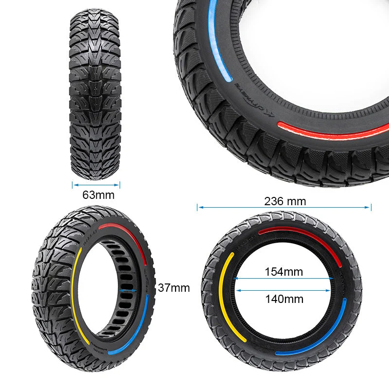 Vollgummi Reifen 10x2.5 6.1 für Generic Offroad dreifarbig Aftermarket