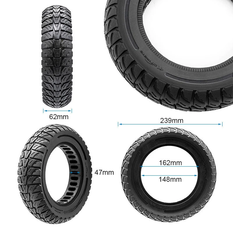 Vollgummi Reifen 10x2.5-6.5 Offroad für E-Scooter Originalteil