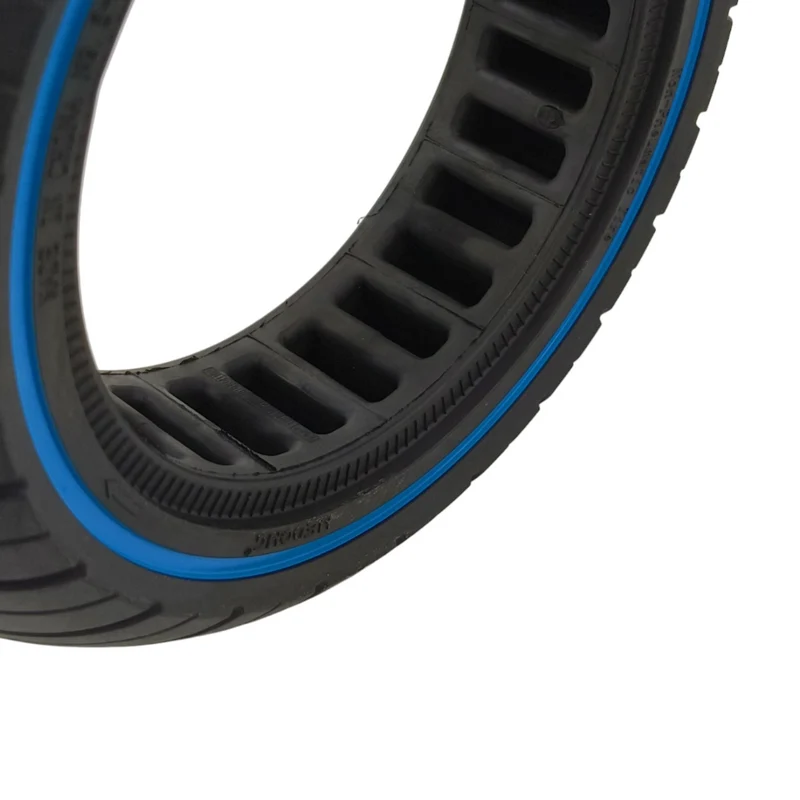 Vollgummi Reifen 9.5x2.5-6.1 Schwarz / Blau