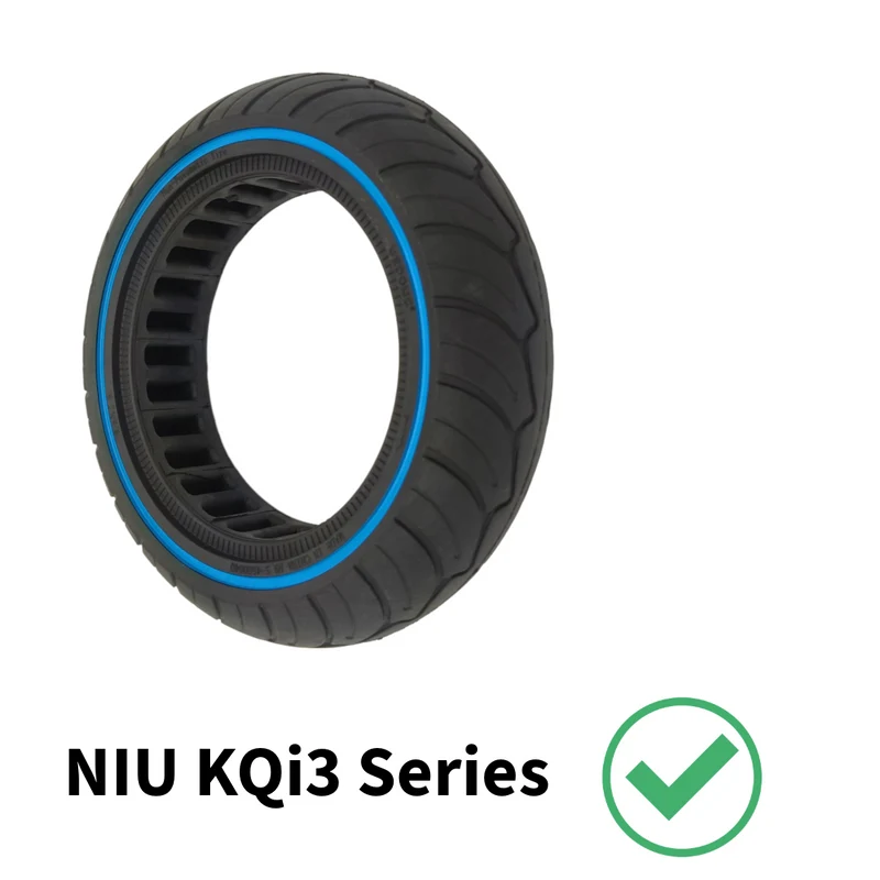 Vollgummi Reifen 9.5x2.5-6.1 Schwarz / Blau