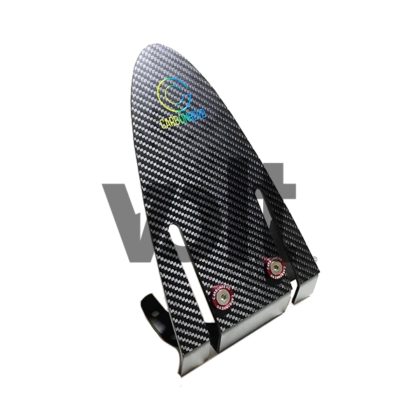 CARBON REVO GARDE BOUE ARRIÈRE V2 (RONDELLES ROUGES) - DUALTRON 1/2