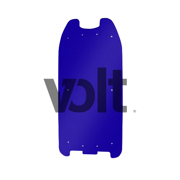 CARBONREVO DOUBLURE DE DECK 3MM BLUE - DUALTRON 1/RAPTOR