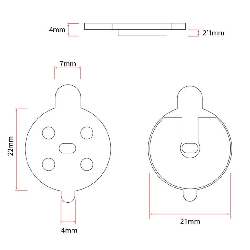 Bremsbelag Semi Metall für Egret EY! 6 2 Paar Aftermarket