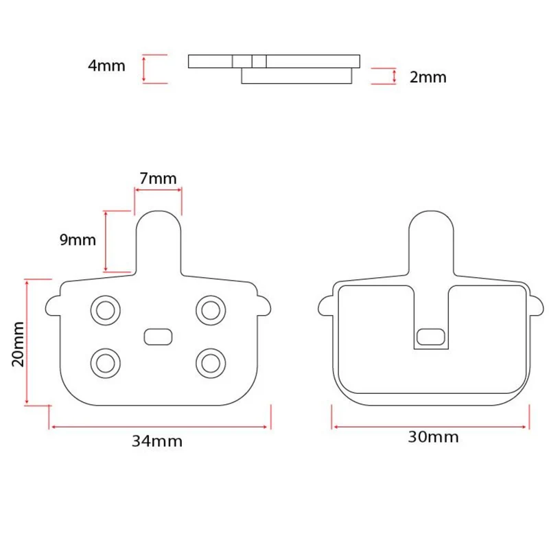 Bremsbelag Semi Metall für Ninebot Segway Max G3 2er Set Aftermarket