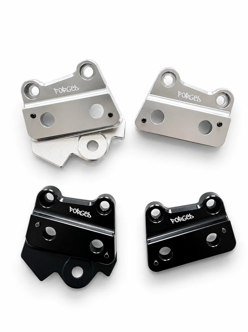 Talaria XXX Metal Foot Peg Brackets | CNC Upgrade Mounts (Black & Chrome)