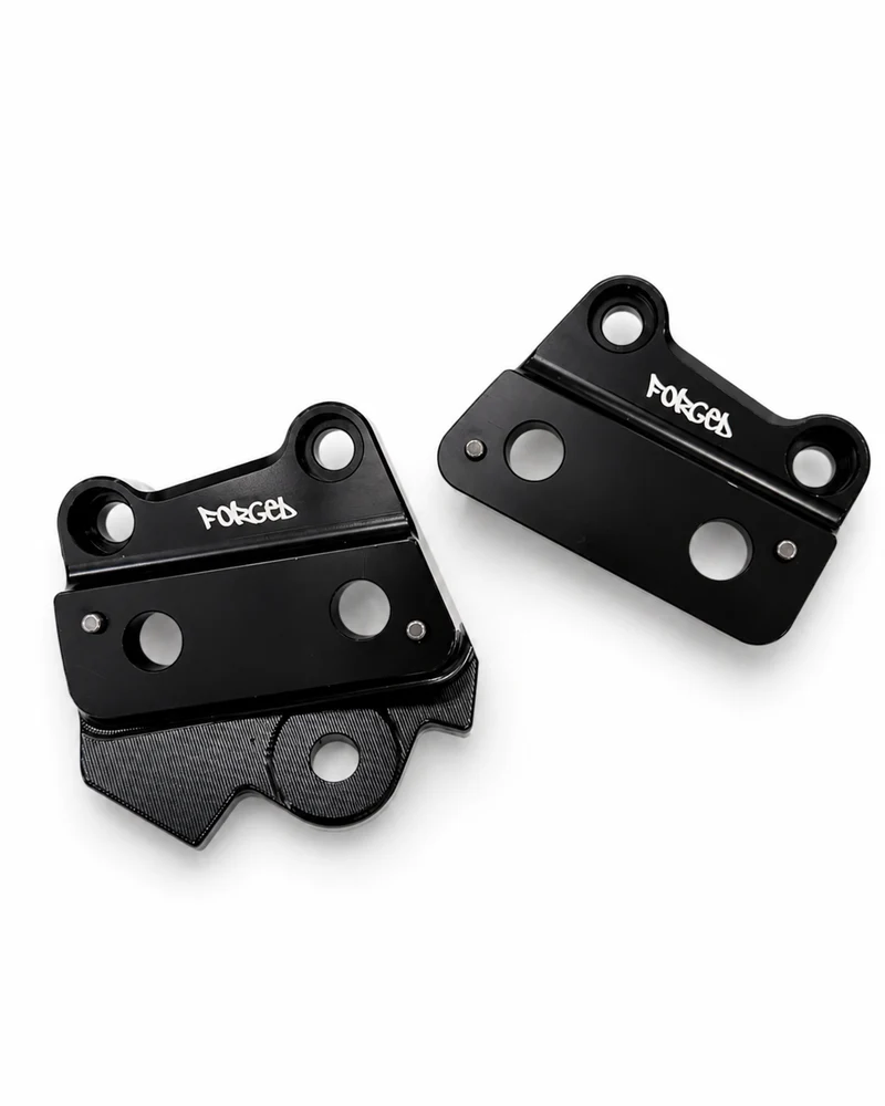 Talaria XXX Metal Foot Peg Brackets | CNC Upgrade Mounts (Black & Chrome)