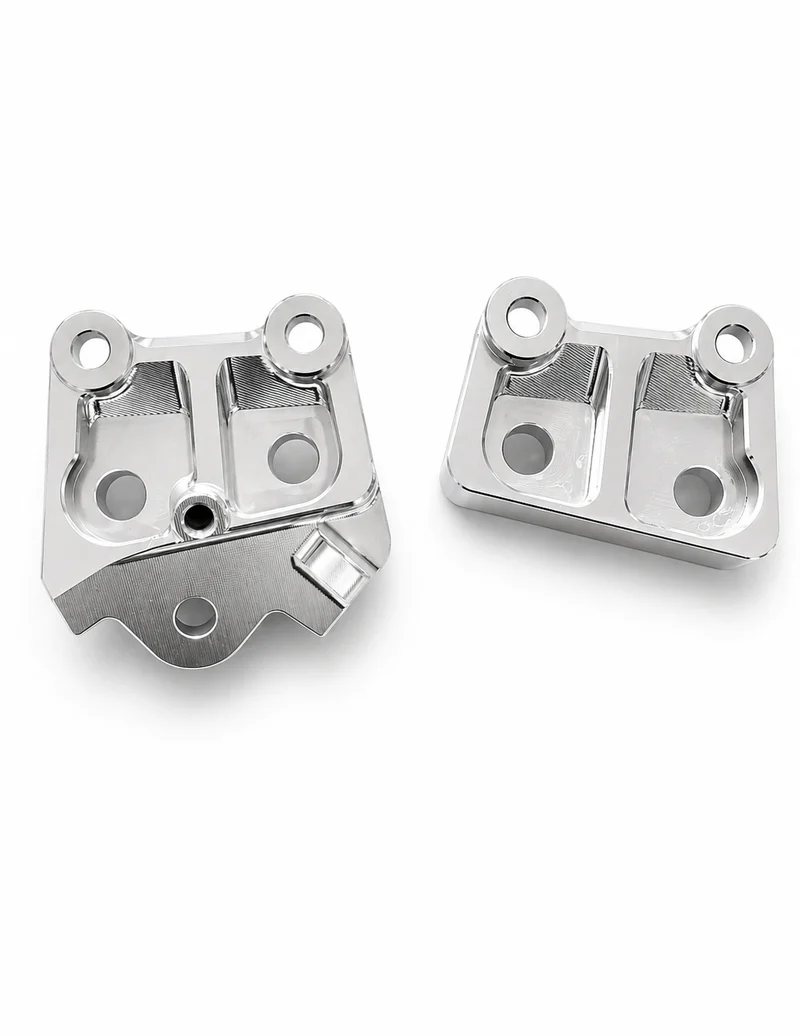 Talaria XXX Metal Foot Peg Brackets | CNC Upgrade Mounts (Black & Chrome)