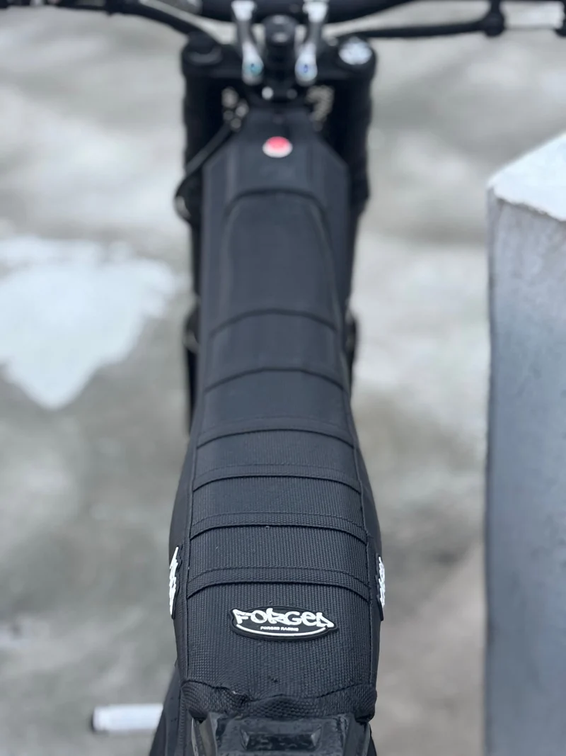 Forged Racing E-Moto Ribbed Seat Cover | Grip Seat Cover for Surron, Talaria & E-Ride