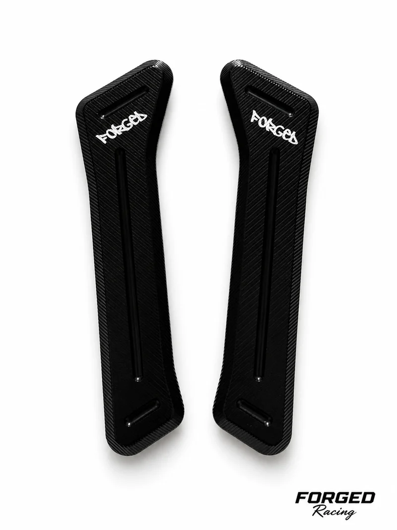 Surron Ultra Bee Metal Battery Guards | CNC Replacement (Black & Chrome)