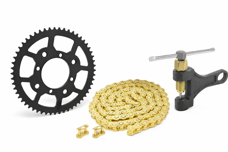 Tuttio Soleil 01 & Yozma Gold Chain Upgrade – Heavy Duty 420 E-Bike Chain (116 Links)