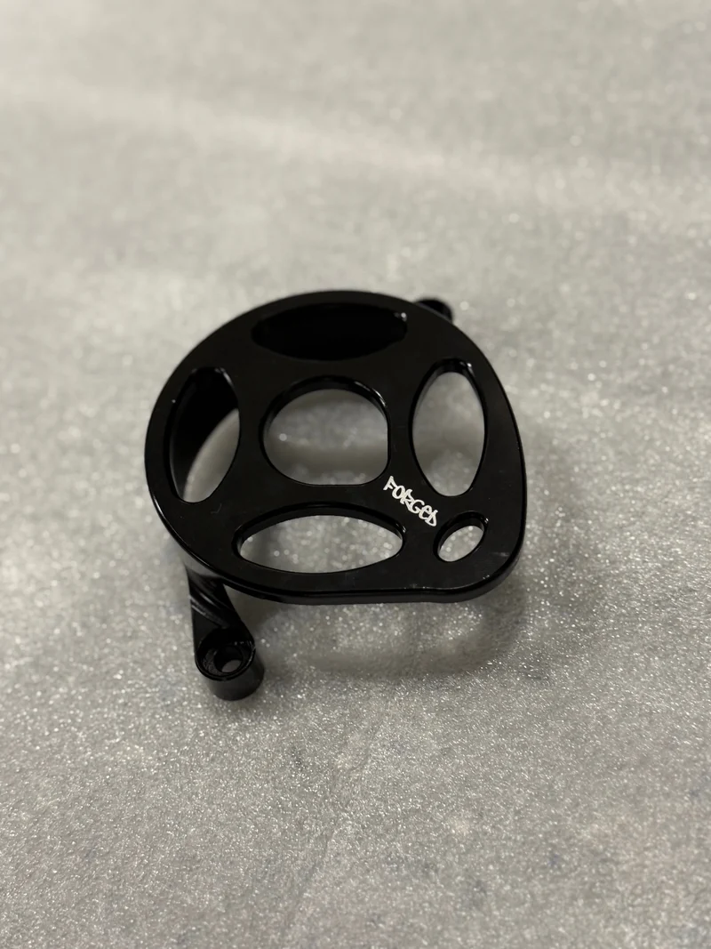 Surron Ultra Bee Metal Motor Cover | CNC Upgrade Replacement (Black & Chrome)