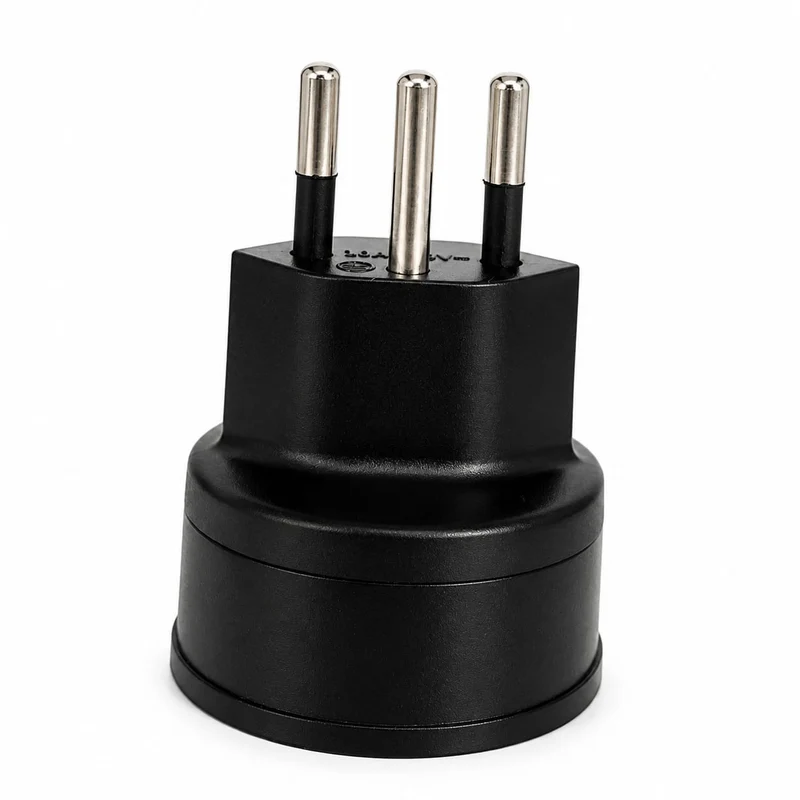 Star-Biker® Steckdosen-Adapter EU auf Schweiz (T12) – für E-Chopper Ladegeräte
