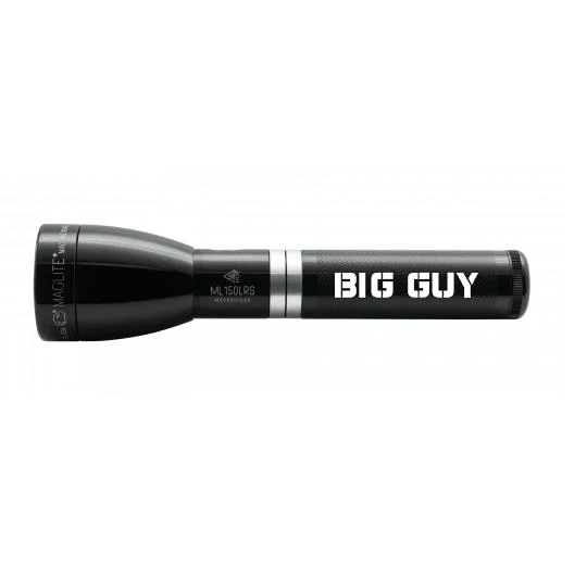 ML150LRS Rechargeable LED Fast-Charging Flashlight - Gloss Black - Custom Engraving